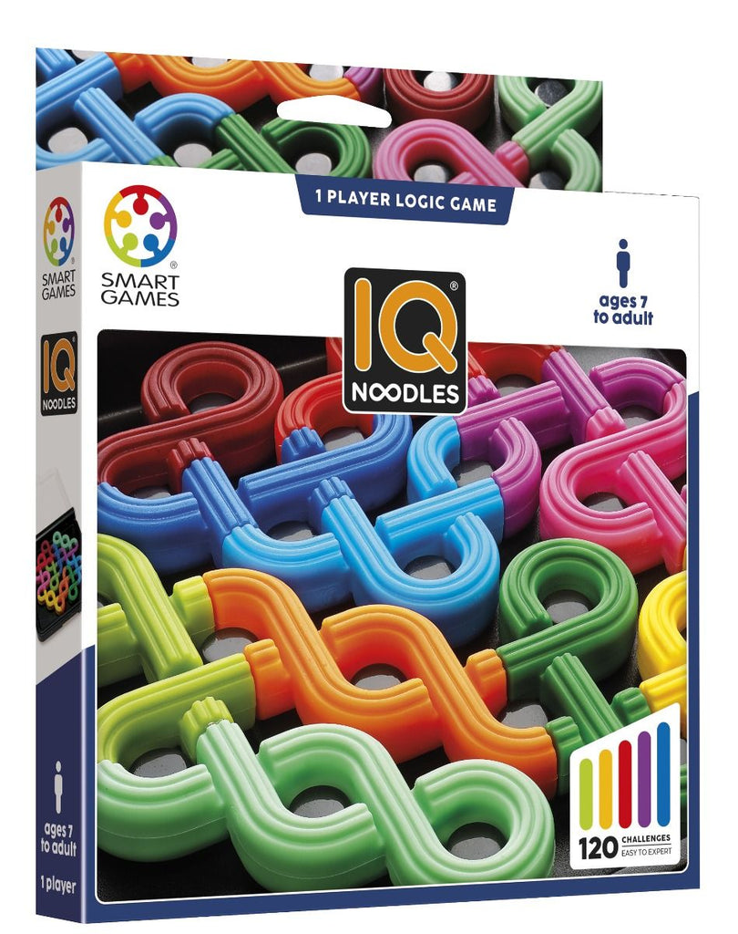 IQ Noodles Logikspiel mit 120 Rätseln ab 7 Jahren kompakt & handlich