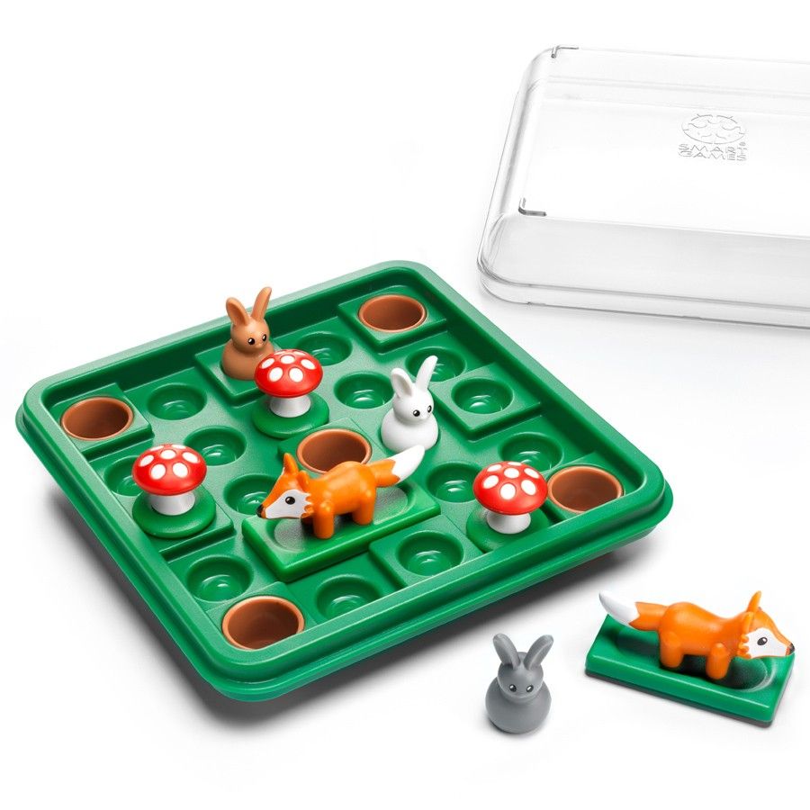 SmartGames Logikspiel mit Hasen, Pilzen und Füchsen ab 7