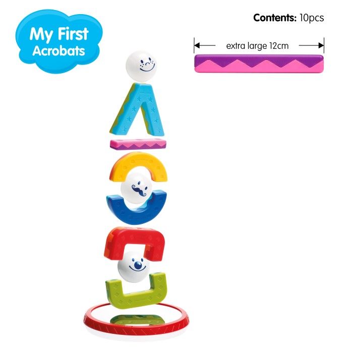 My First Acrobats magnetisches Bauspiel Kinder 6 Formen 24 Aufgaben