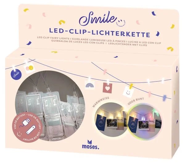 Smile LED - Clip - Lichterkette - Moses