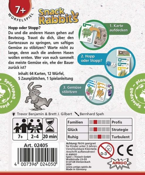 Snack Rabbits , Kartenspiel - Amigo