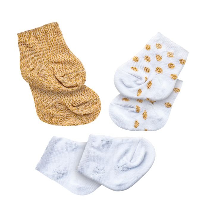 Puppensöckchen Glitzer 3er-Set Heless für Puppen 28–35 cm