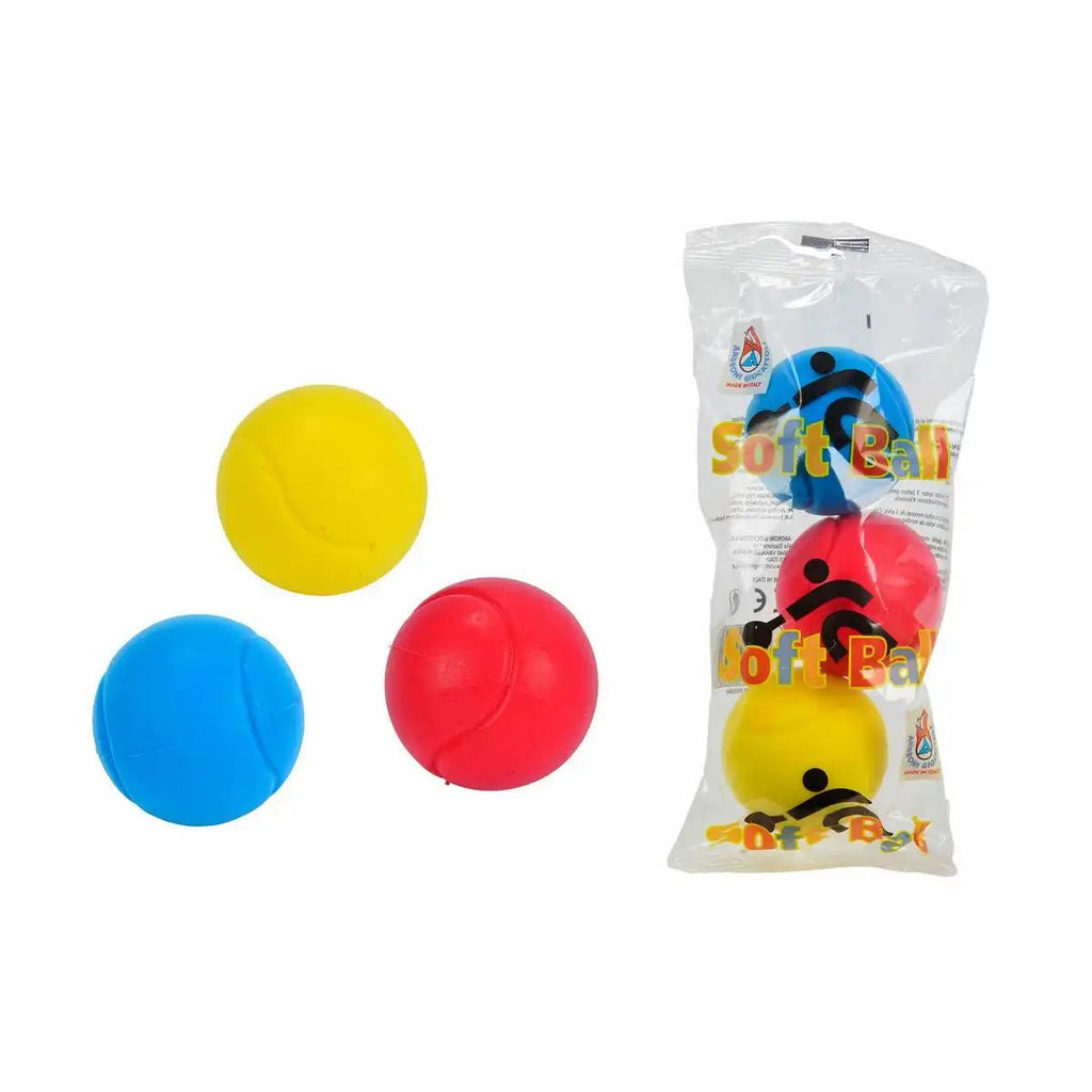 Soft Bälle Set Rot Grün Blau Ø 7 cm 3 Stück Spielzeug Kinder Motoriktraining