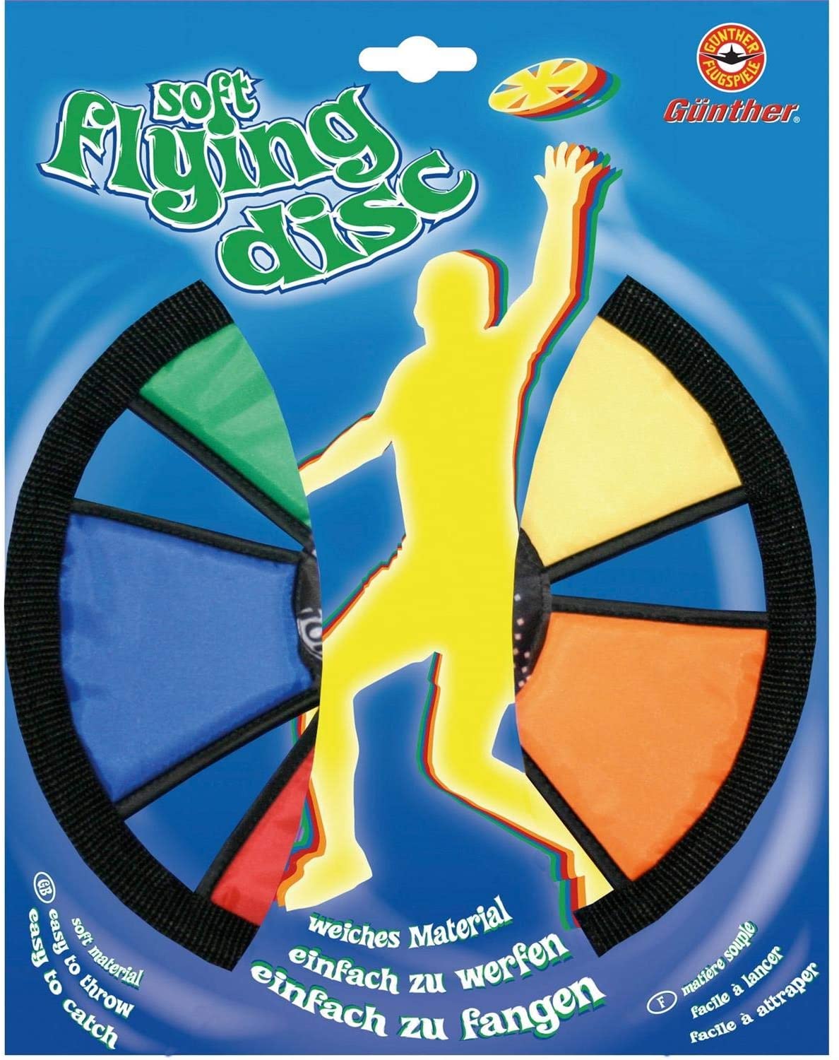 Dsoft Flying Disc Günther Soft Flying Disc Frisbee - Textil Wurfscheibe 25 cm