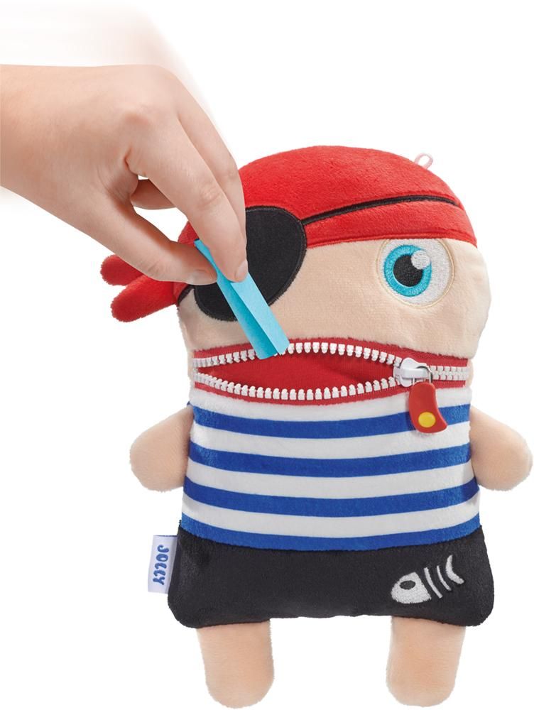 Kuscheltier Sorgenfresser Jolly mit Reißverschluss-Mund 23 cm weich