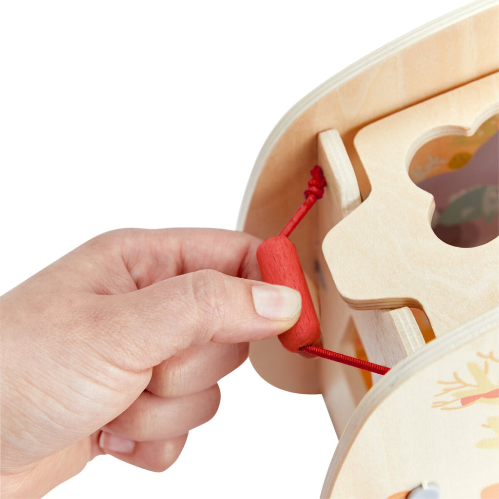 HABA Sortierbox Unterwasserwelt mit Guckloch & Holzformen für Kleinkinder