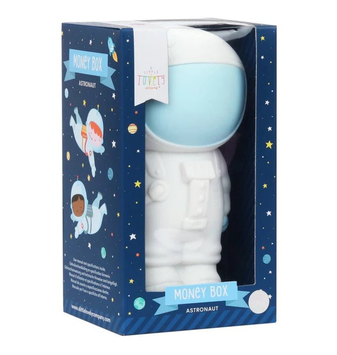 Spardose Astronaut Weiß PVC 16 cm Kinder Sparbüchse Deko