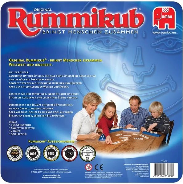 Spiel des Jahres 1980 - Rummikub Original De Luxe Tin - Jumbo