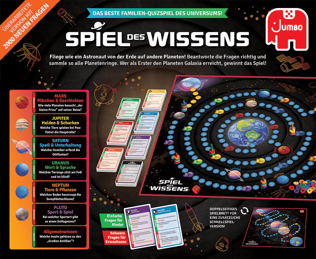 Spiel des Wissens Brettspiel – Familienquiz ab 8 Jahren
