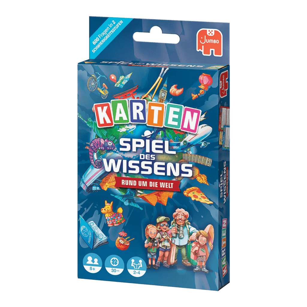 Spiel des Wissens Rund um die Welt Kartenspiel – Quiz ab 8 Jahren

