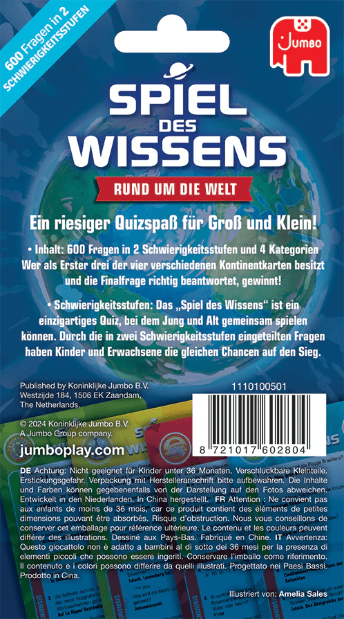 Spielregeln Jumbo Spiel des Wissens Weltedition – Gesellschaftsspiel
