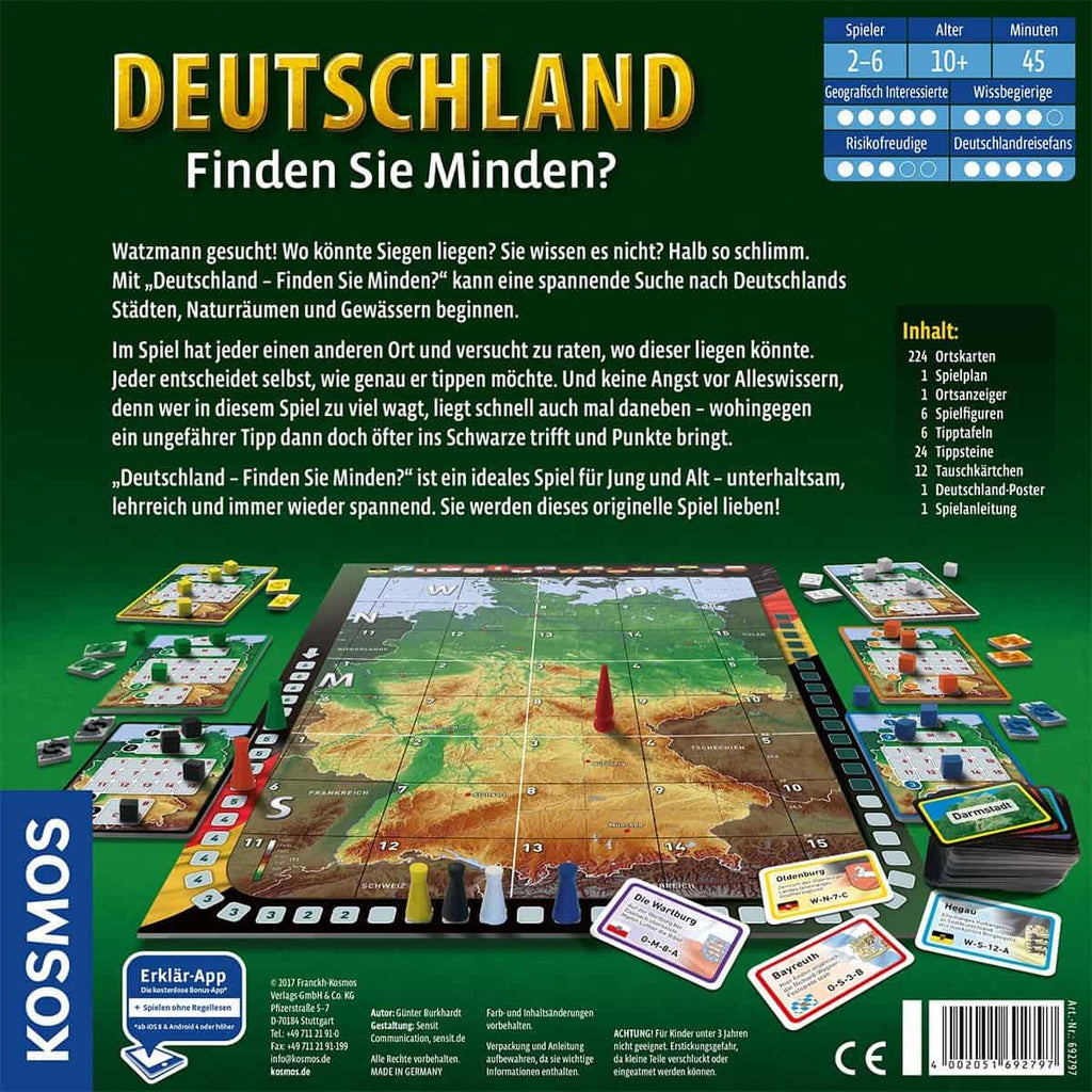 Spiel - Deutschland Finden Sie Minden - Kosmos