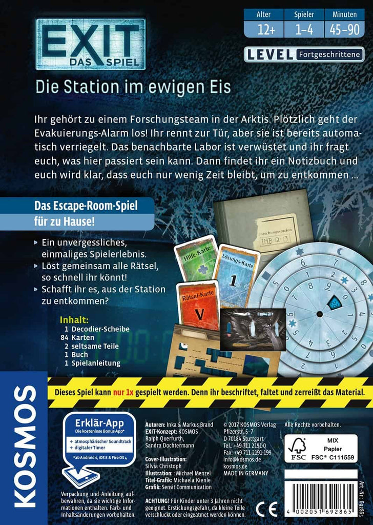 Spiel - EXIT Die Station im ewigen Eis             - Kosmos