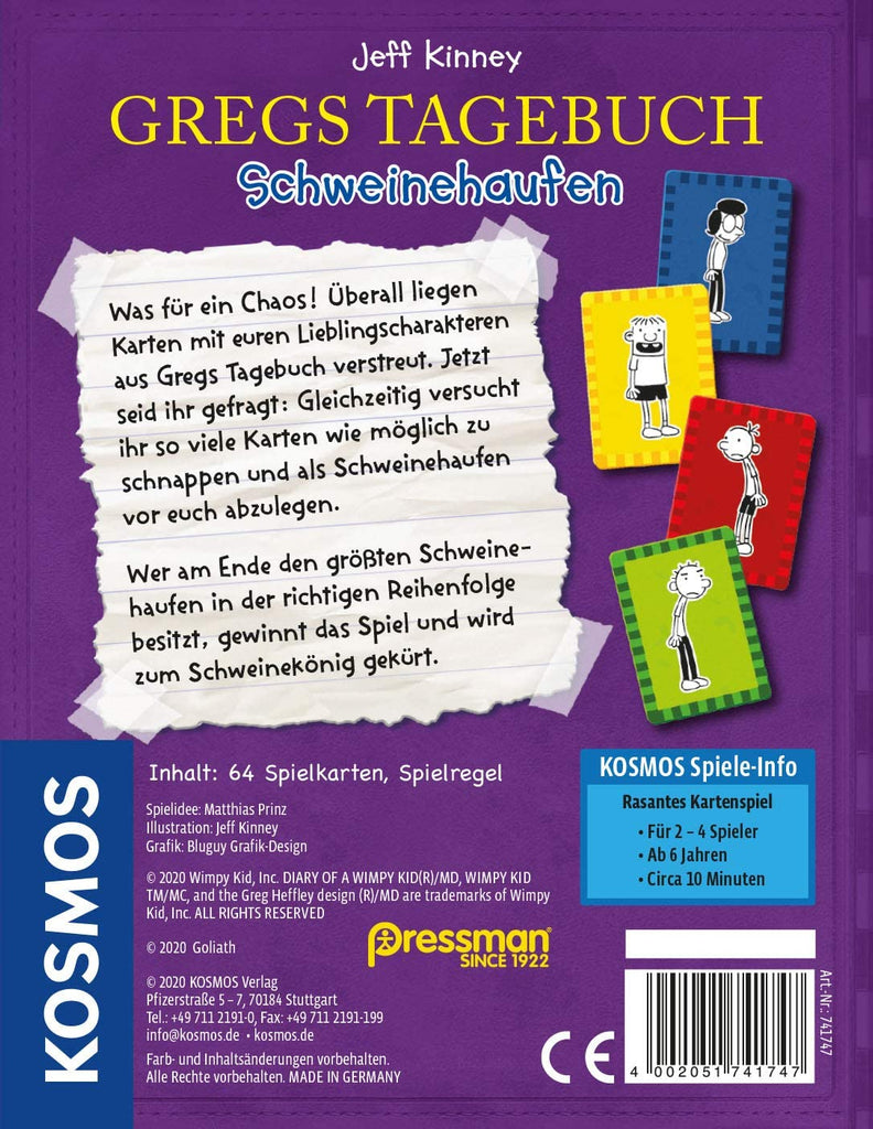 Spiel - Gregs Tagebuch: Schweinehaufen  - Kosmos