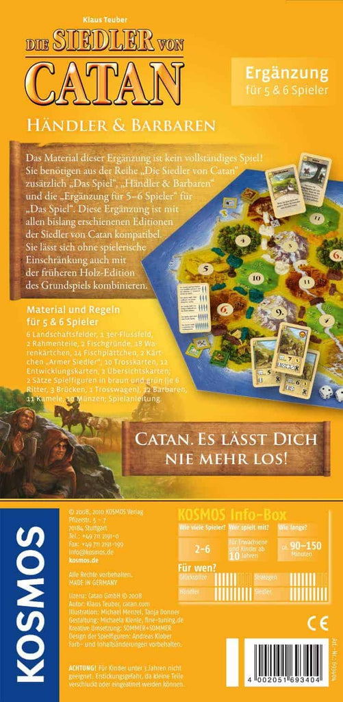 Spiel - Siedler von Catan Händler & Barbaren Ergänzung für 5 - 6 Spieler - Kosmos