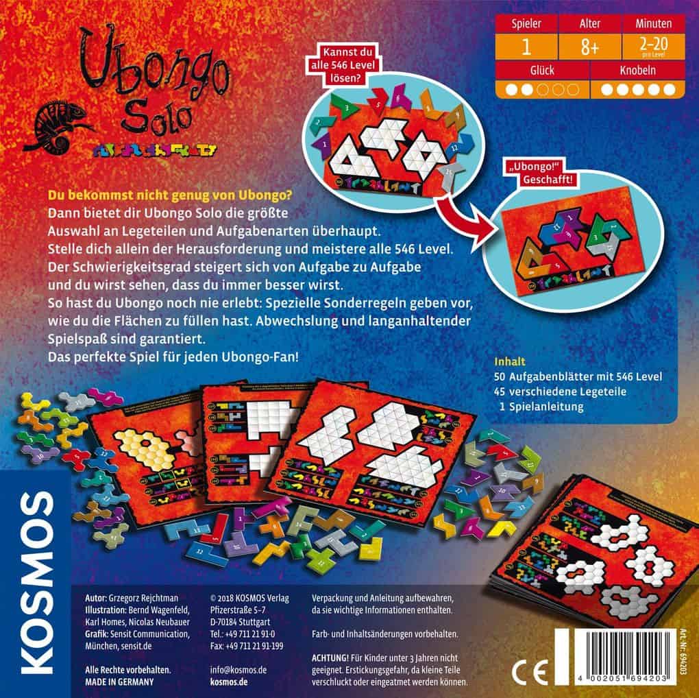 Spiel - Ubongo Solo - Kosmos