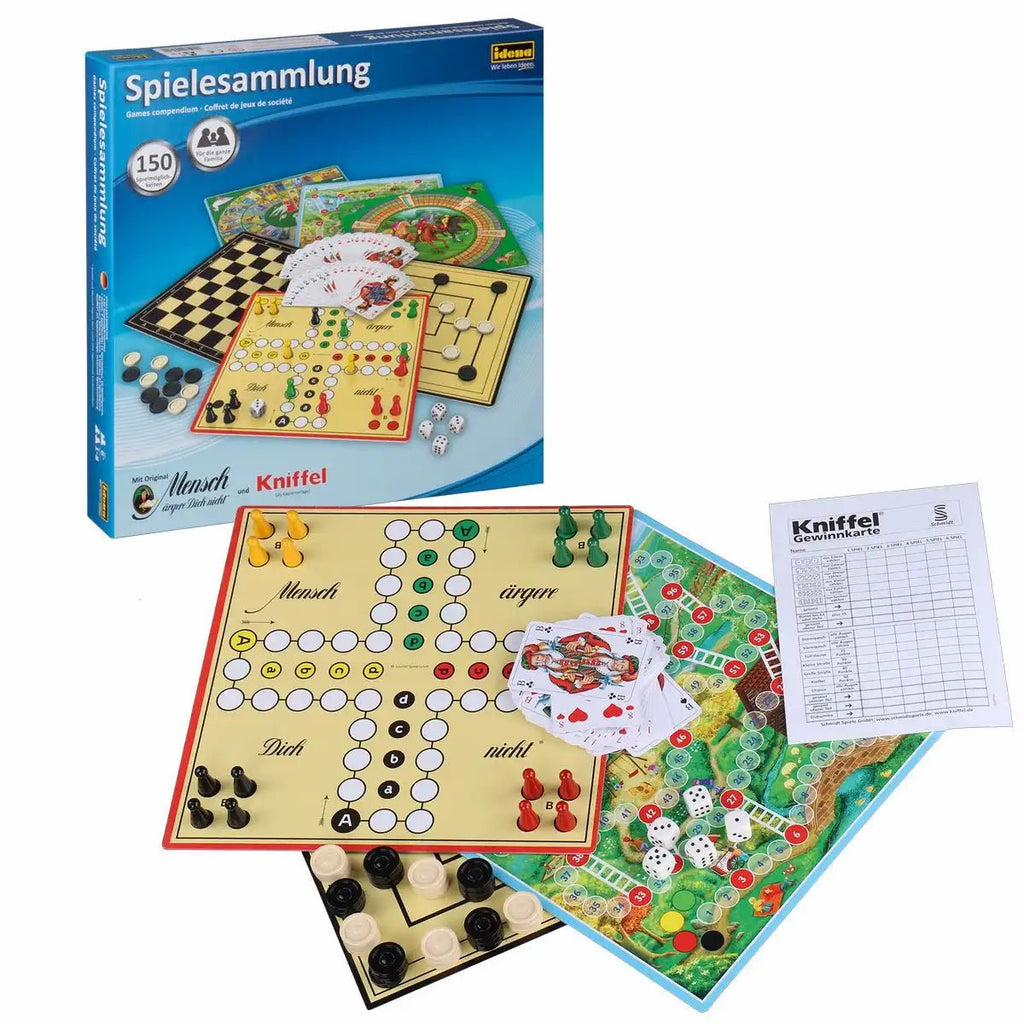 Idena Spielesammlung 150 Spielmöglichkeiten Familie ab 6 Jahre