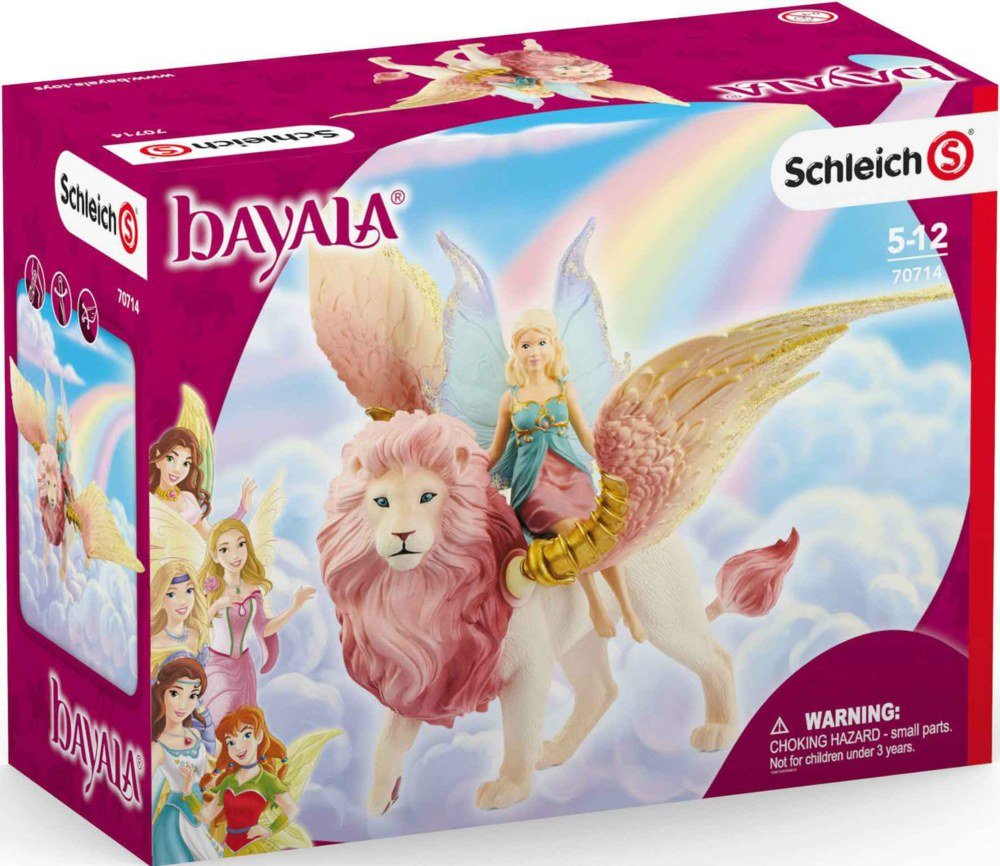 Spielfigur Bayala - Elfe auf geflügeltem Löwen - Schleich