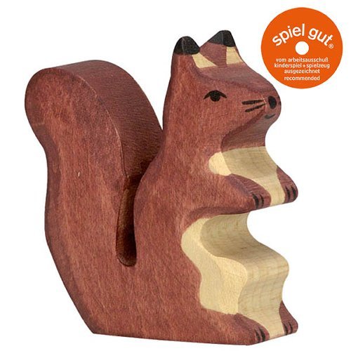 Spielfigur - Eichhörnchen braun - Holztiger