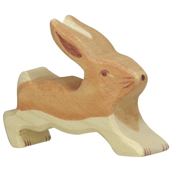 Spielfigur - Hase klein laufend - Holztiger