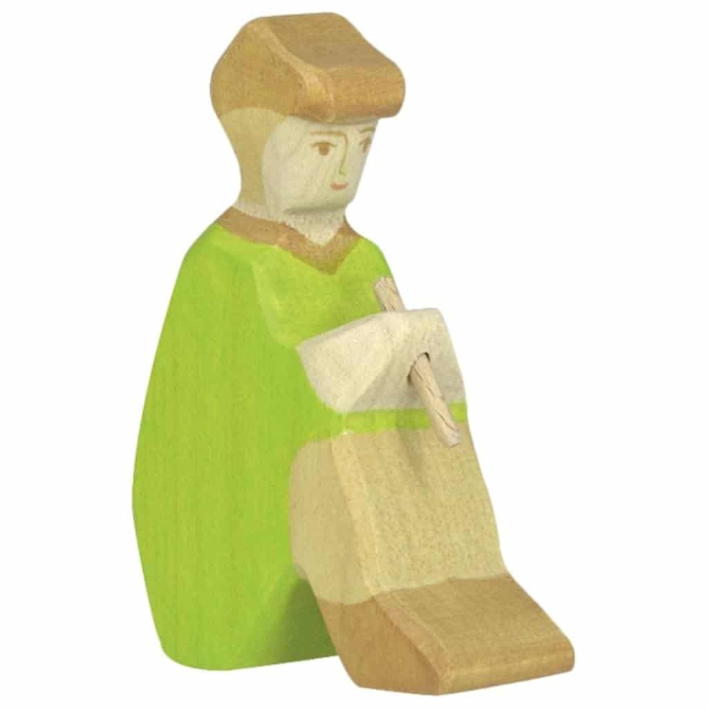 Spielfigur - Hirte mit Flöte - Holztiger