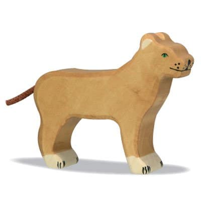 Spielfigur - Löwin - Holztiger