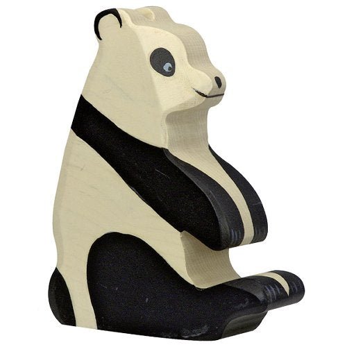 Spielfigur - Panda sitzend - Holztiger