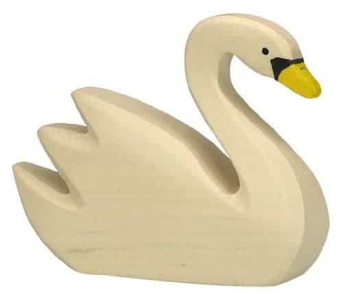 Spielfigur - Schwan schwimmend - Holztiger