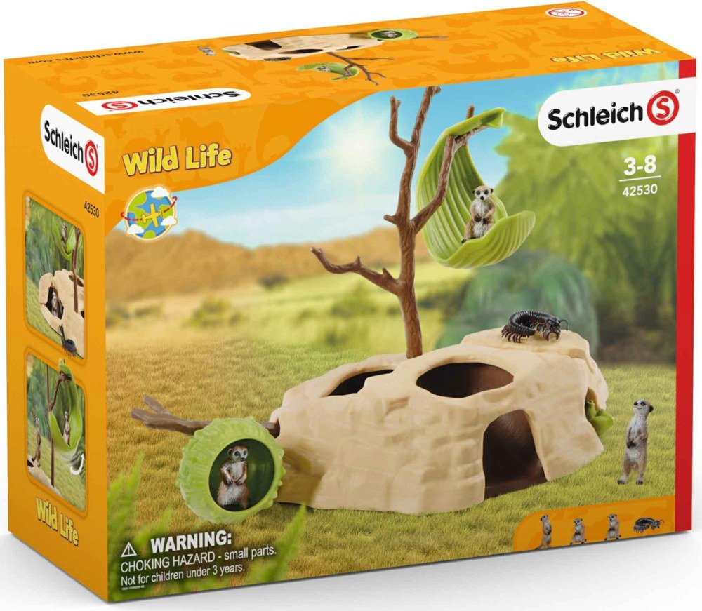 Spielfigur - Wild Life - Erdmännchen Hügel - Schleich