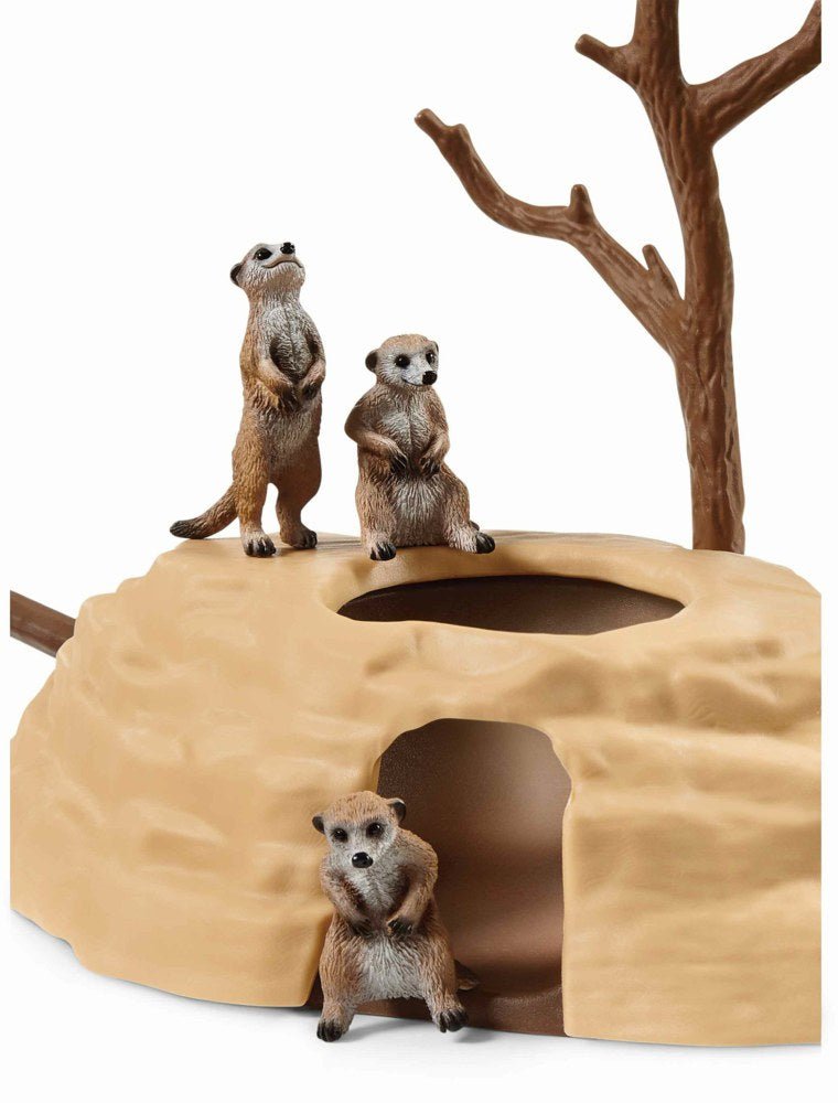 Spielfigur - Wild Life - Erdmännchen Hügel - Schleich