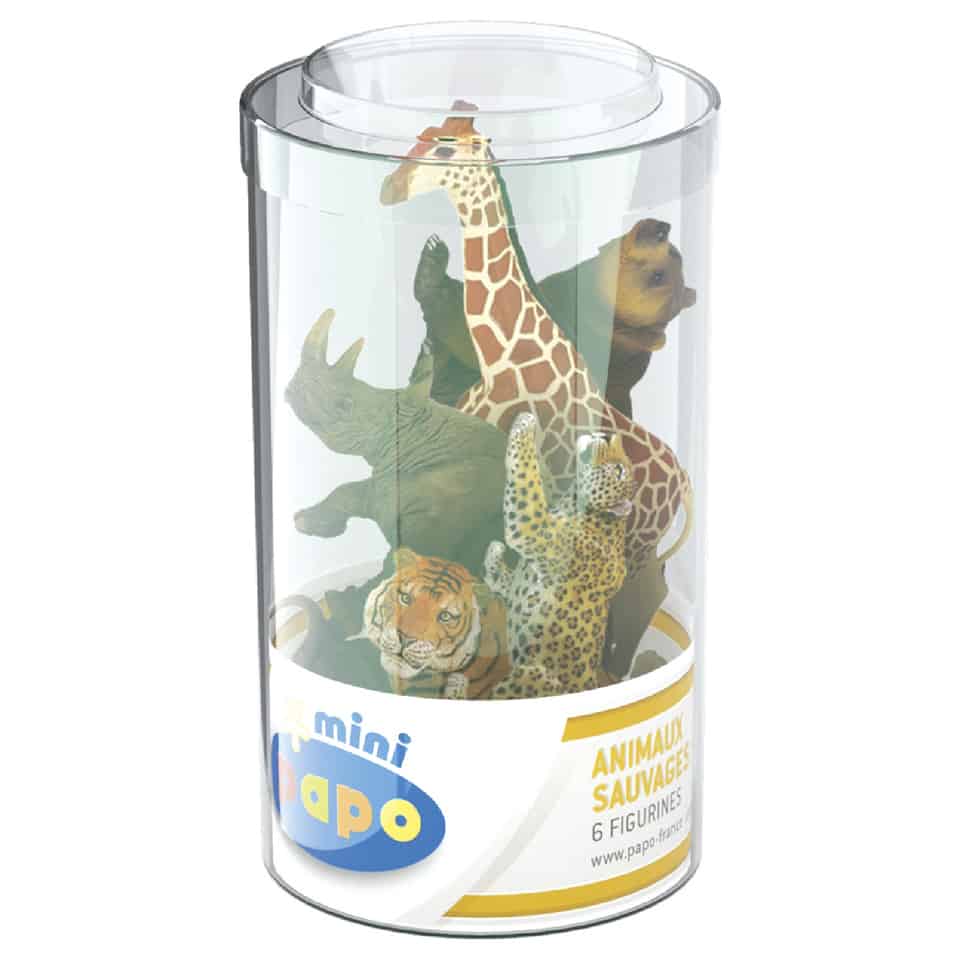 Spielfigur - Wilde Tiere Mini Tubes - Papo