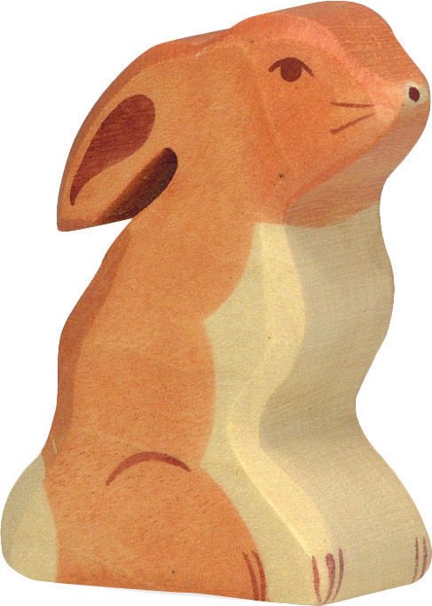 Spielfiguren - Hase sitzend - Holztiger