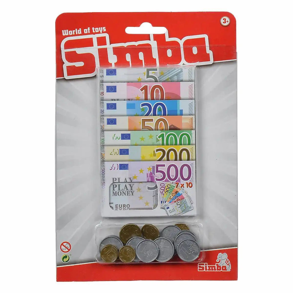 Spielgeld-Set 40 Münzen 98 Banknoten Simba pädagogisch