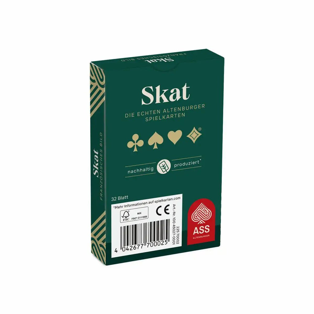 Skat Spielkarten französisches Blatt aus Karton
