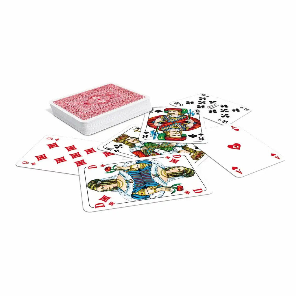 Skatkartenspiel mit Etui in Blau 33 Karten französisches Bild