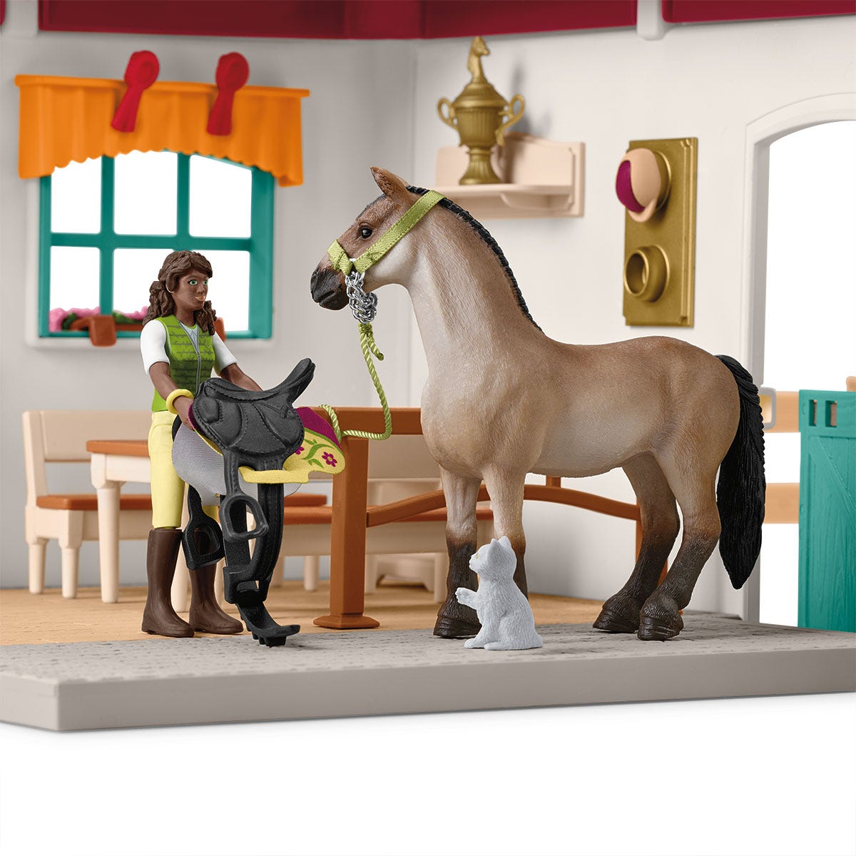 aufbewahrung schleich pferde Sattelkammer – Schleich Horse Club Set ab 3 Jahren