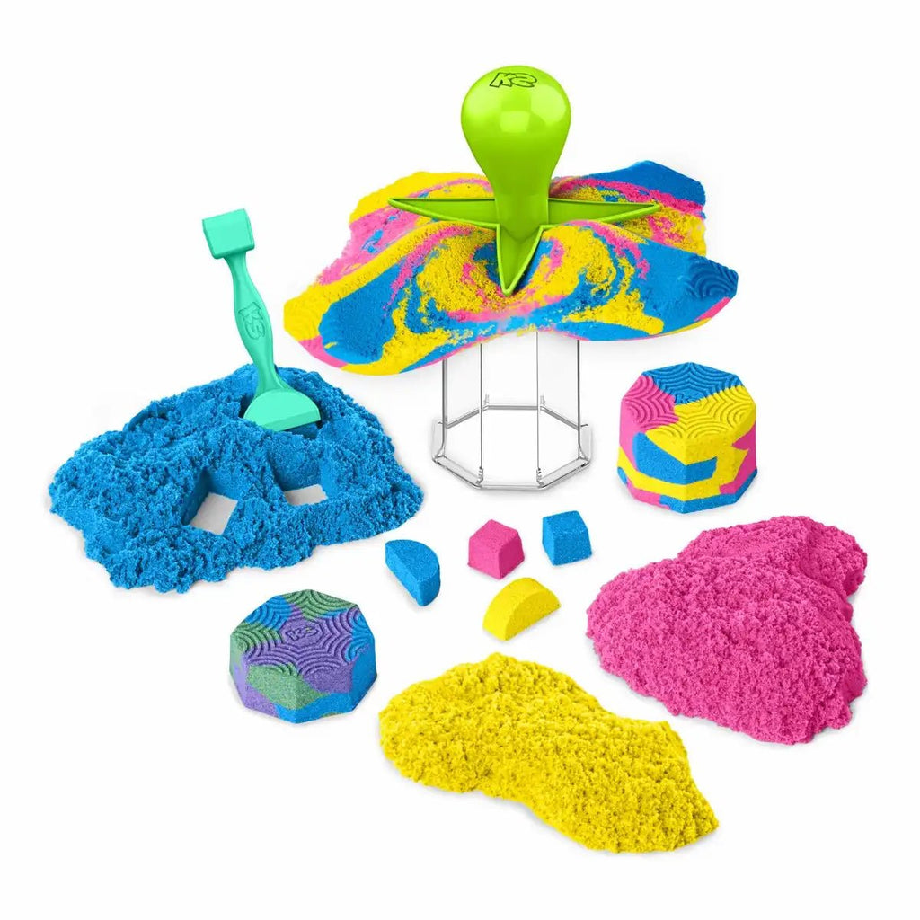 Spin Master Kinetic Sand Squish n’ Create Bastelset