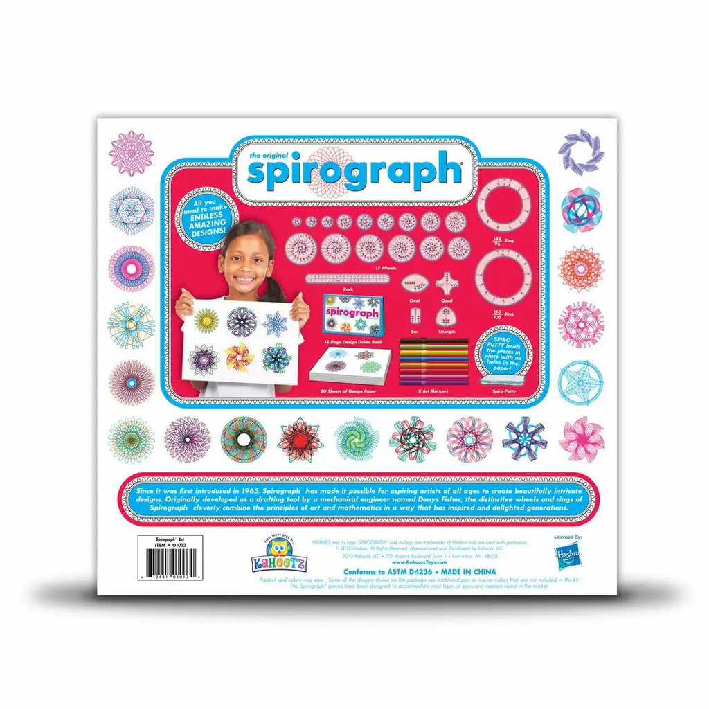 Spirograph Präzisionsräder Set mit Marker und Designpapier