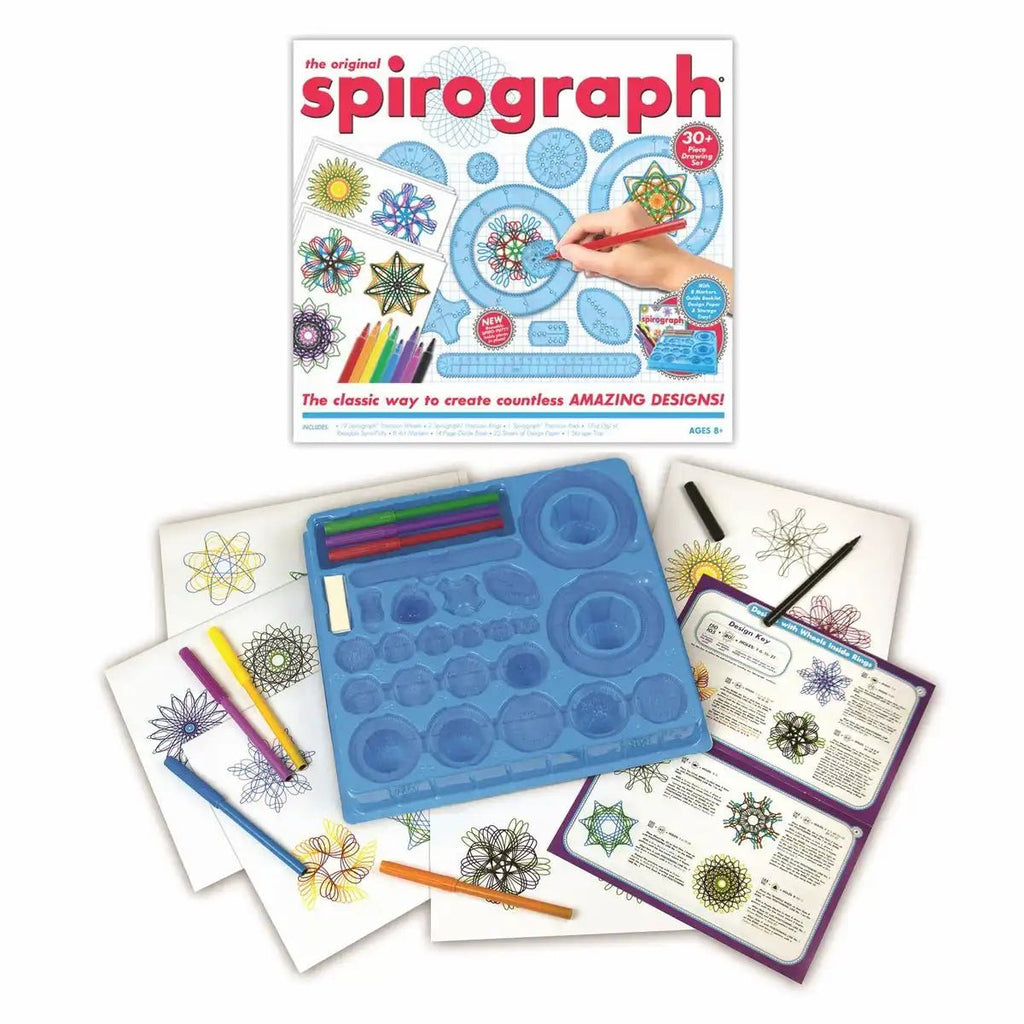 Spirograph Zeichen-Set ab 8 Jahren mit Zubehör und Anleitung