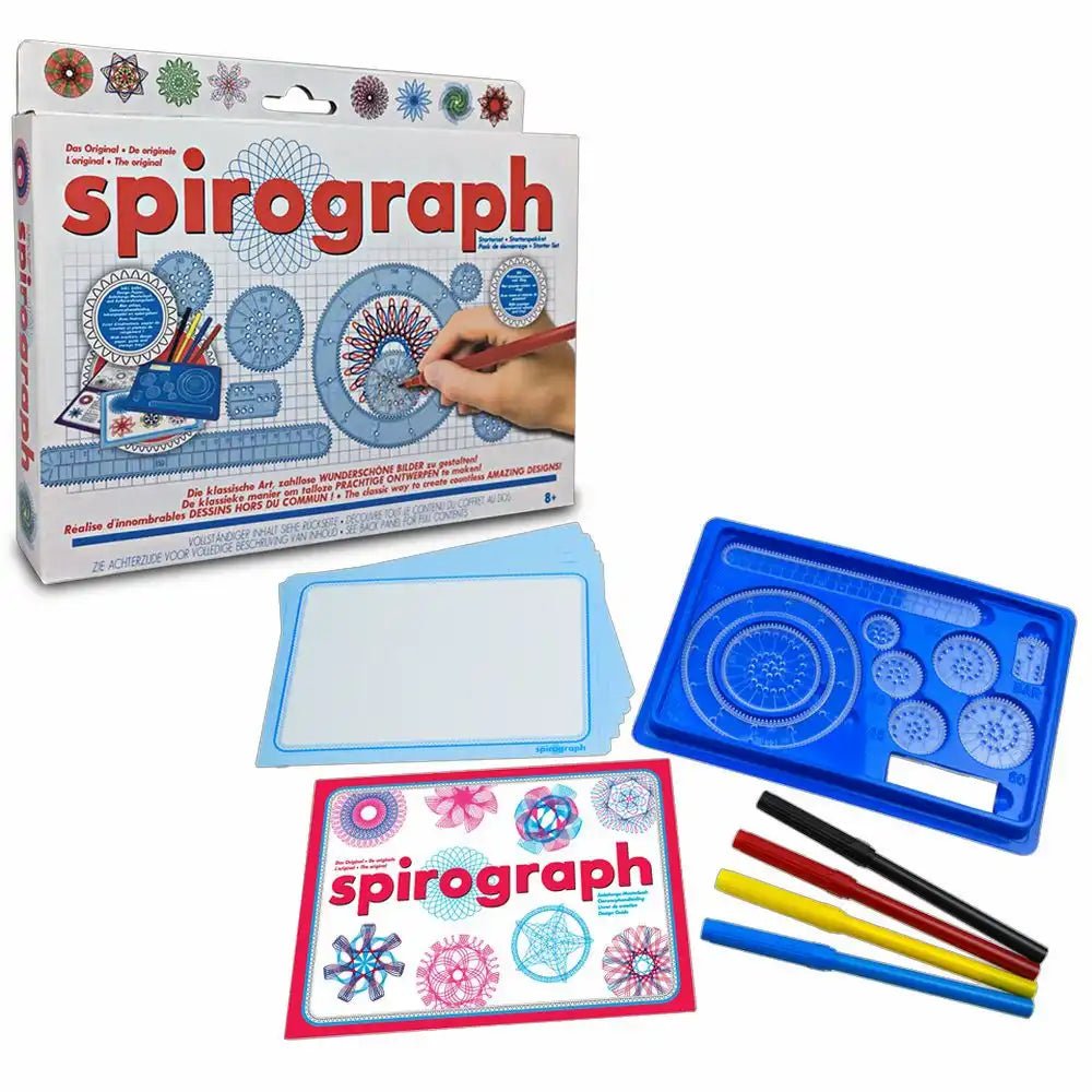 Spirograph Starterset Schablonen und Zahnräder ab 5 Jahren