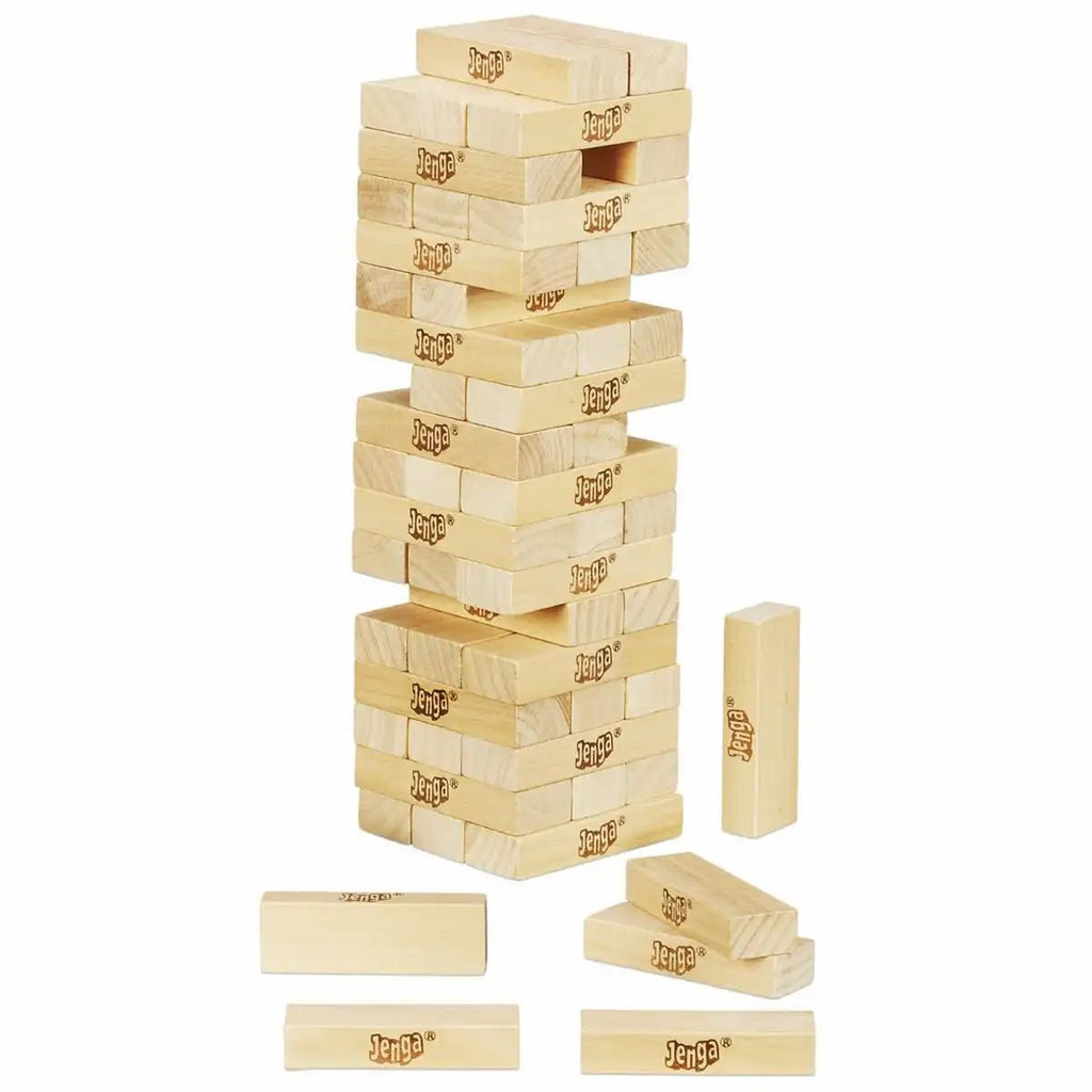 Jenga Refresh 54 Holzsteine Stapelspiel Klassiker