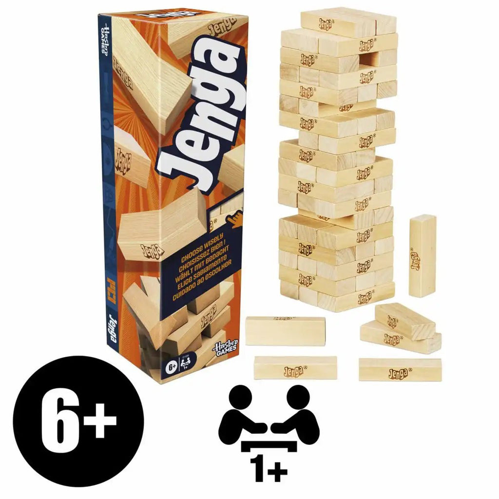 Jenga Refresh Familien-Spiel für 6‑jährige und älter