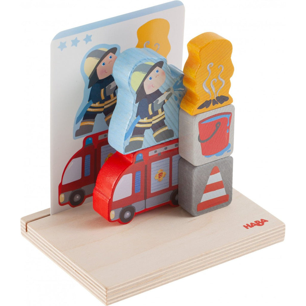 3D-Puzzle Feuerwehr für Kleinkinder mit Holz-Elementen
