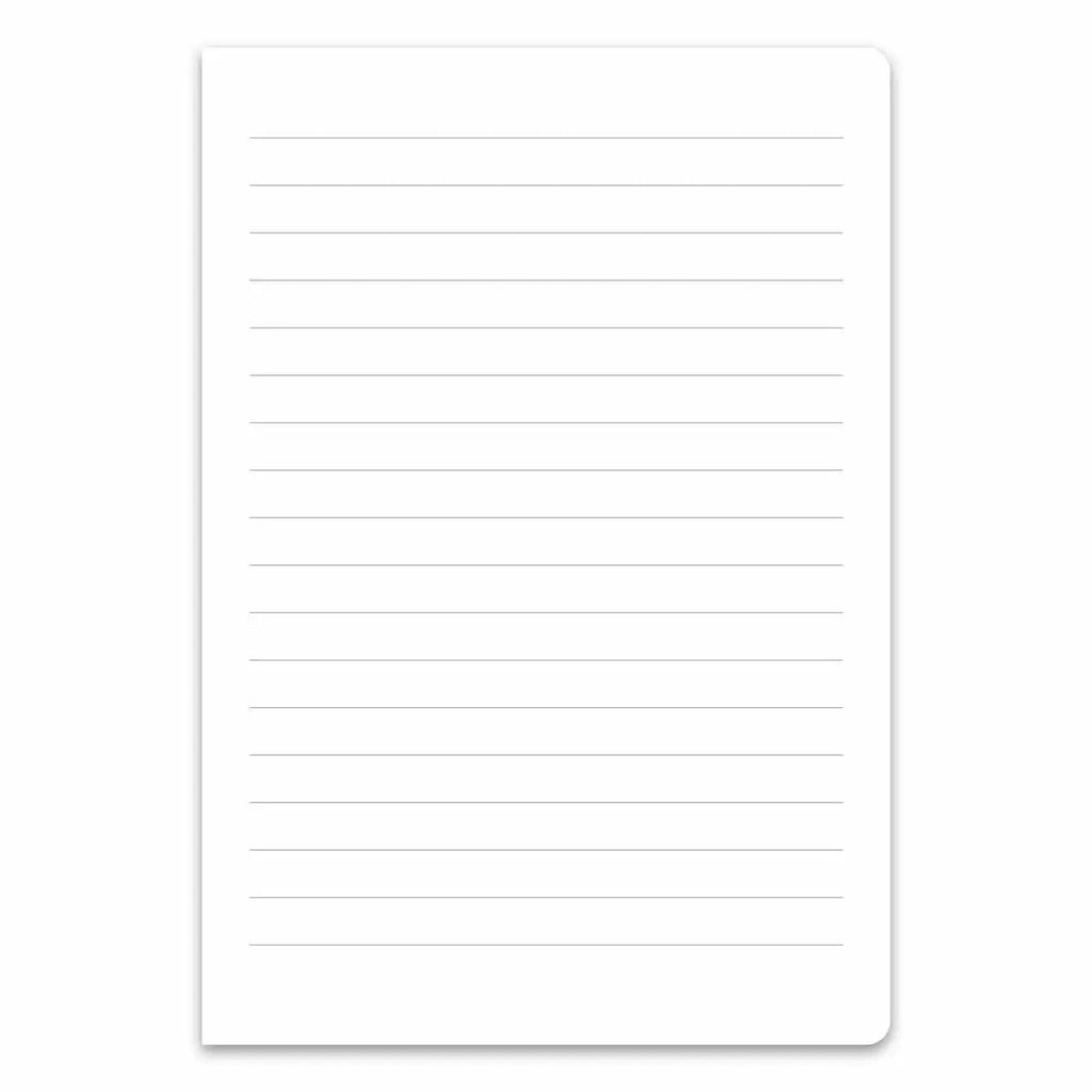 Detailaufnahme des linierten Papiers Lineatur 4
