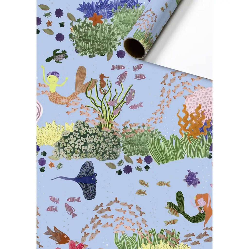 Geschenkpapier STEWO Kairi blau Unterwasserwelt 70 cm x 1,5 m
