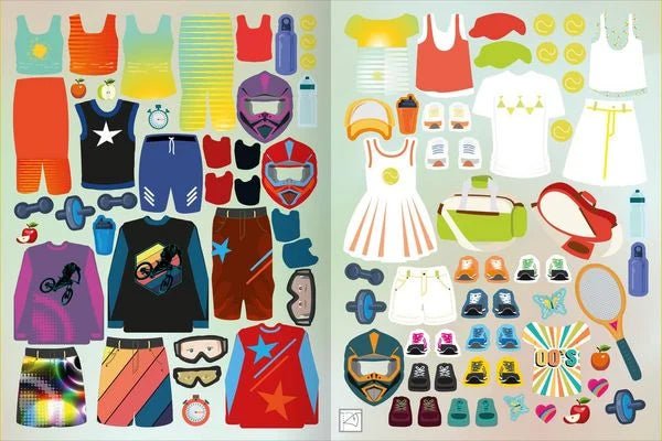 Taschenbuch Stickerheft – 200+ Sport‑Sticker für Mädchen und Jungen