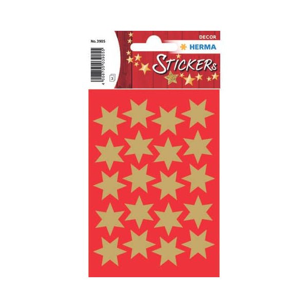 Sticker DECOR Sterne gold 21mm - Herma