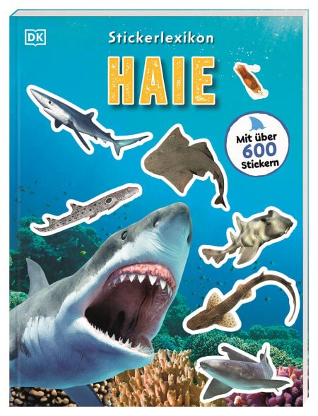 Stickerbuch Haie mit über 600 Stickern für Kinder ab 4 Jahren