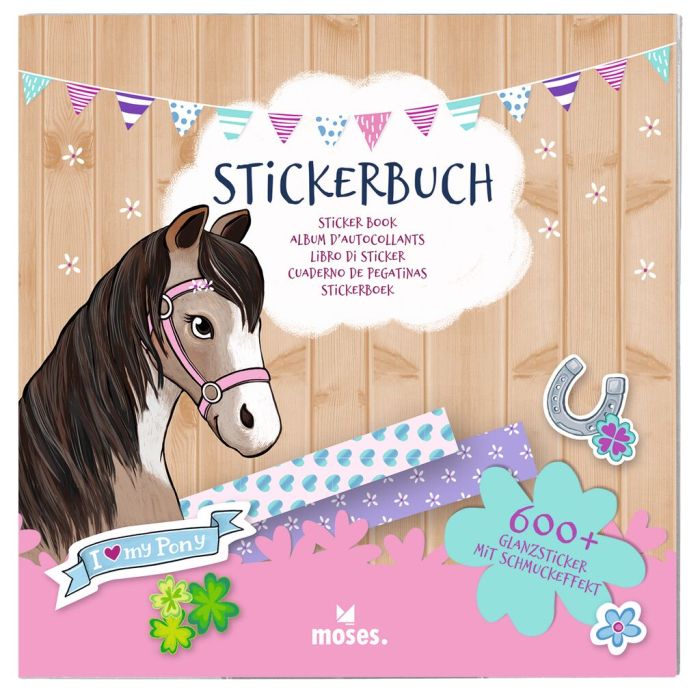 Stickerbuch - I love my Pony - 600 Pferdesticker - Moses