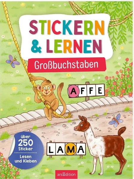 Stickern & Lernen - Großbuchstaben - Ars Edition